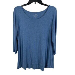 Pure Jill Women 3/4 Sleeve Pullover Round Neck Top Sweater Size M